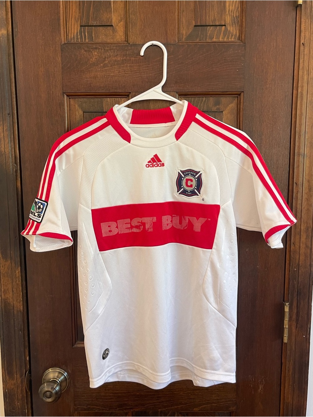 Vintage adidas Chicago Fire MLS Soccer Jersey Best Buy Youth Medium